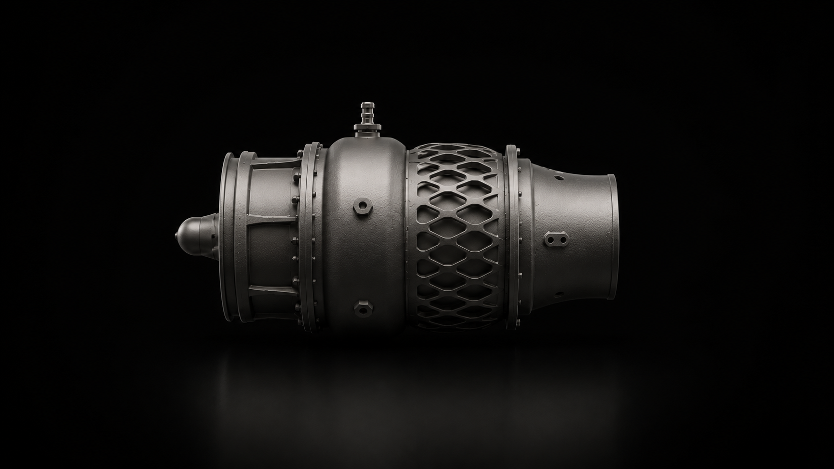 Concept render of Kosaint's additive-first turbojet technology demonstrator